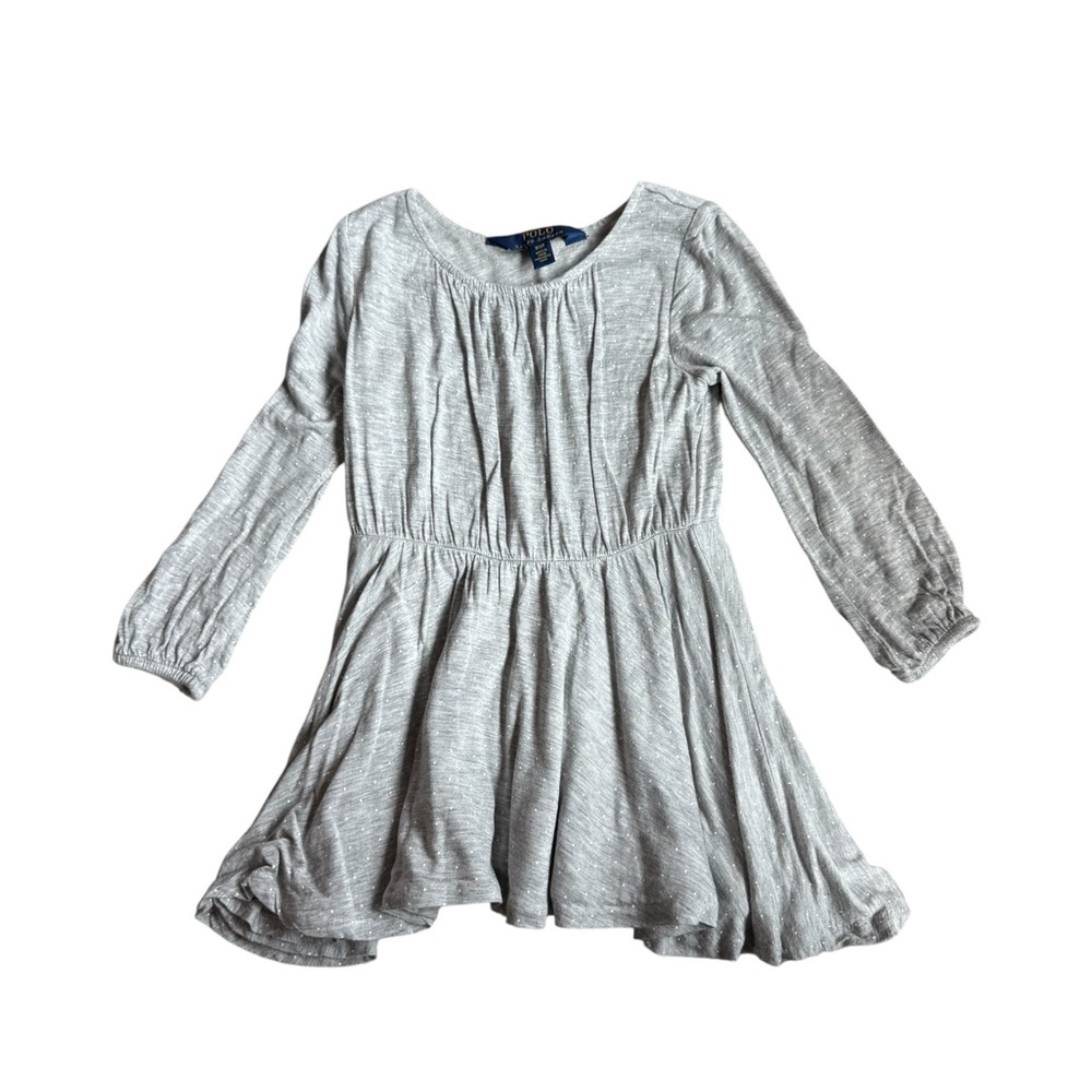 Polo by Ralph Lauren Gray Polka Dot Dress